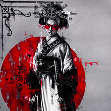 Load image into Gallery viewer, FIN DAC 'Kurai Neko' (2026) Hand-Finished Giclee Print (red) - Signari Gallery 