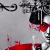 FIN DAC 'Kurai Neko' (2026) Hand-Finished Giclee Print (red) - Signari Gallery 