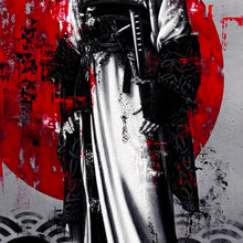 Load image into Gallery viewer, FIN DAC 'Kurai Neko' (2026) Hand-Finished Giclee Print (red) - Signari Gallery 