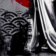 Load image into Gallery viewer, FIN DAC 'Kurai Neko' (2026) Hand-Finished Giclee Print (red) - Signari Gallery 