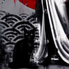 FIN DAC 'Kurai Neko' (2026) Hand-Finished Giclee Print (red) - Signari Gallery 