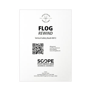 FLOG 'Rewind' (2023) Original Framed Show Card