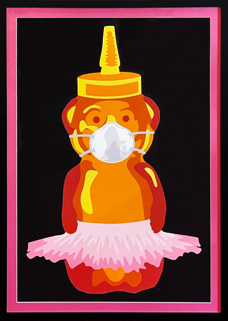 FNNCH 'Ballet Bear Hunt Kit' (2020) Custom Framed Screen Print Poster