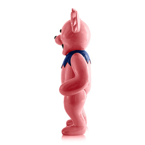 GDP x BNG 'Dancing Bear' (pink) Hand-Painted Resin Statue - Signari Gallery 