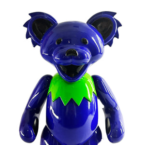 GDP x BNG 'Dancing Bear' (purple) Hand-Painted Resin Statue - Signari Gallery 