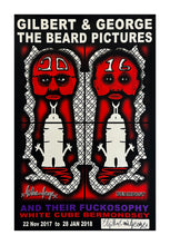 Load image into Gallery viewer, GILBERT + GEORGE &#39;The Beard Pictures&#39; Hand-Signed Promo Poster - Signari Gallery 