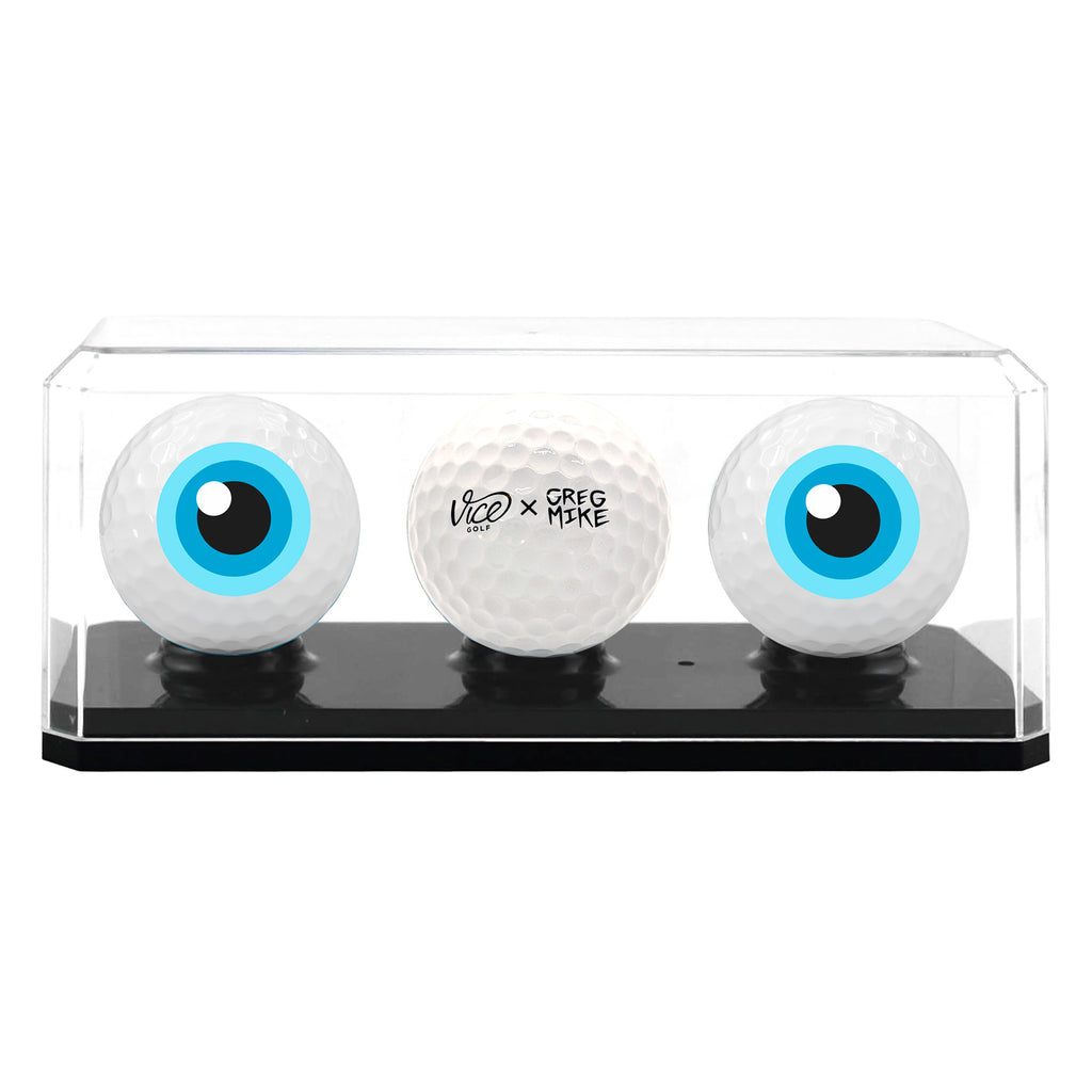 GREG MIKE x Vice Golf 'Loudball' (2025) Set of 3 Custom Golf Balls with Display - Signari Gallery 
