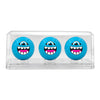 GREG MIKE x Vice Golf 'Loudball' (2025) Set of 3 Custom Golf Balls with Display (blue) - Signari Gallery 