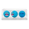GREG MIKE x Vice Golf 'Loudball' (2025) Set of 3 Custom Golf Balls with Display (blue) - Signari Gallery 
