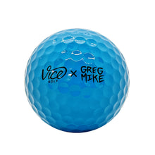 Load image into Gallery viewer, GREG MIKE x Vice Golf &#39;Loudball&#39; (2025) Set of 3 Custom Golf Balls with Display - Signari Gallery 