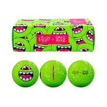 Load image into Gallery viewer, GREG MIKE x Vice Golf 'Loudmouf' (2026) 3x Golf Ball Set w/Display