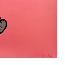Load image into Gallery viewer, GUCCIGHOST 'Banksy is a Ghost' (2022) Rare Screen Print (pink) - Signari Gallery 