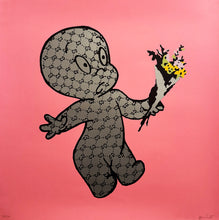 Load image into Gallery viewer, GUCCIGHOST 'Banksy is a Ghost' (2022) Rare Screen Print (pink) - Signari Gallery 
