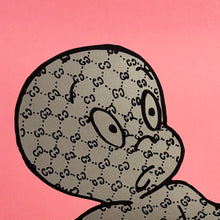 Load image into Gallery viewer, GUCCIGHOST 'Banksy is a Ghost' (2022) Rare Screen Print (pink) - Signari Gallery 