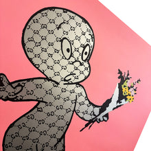 Load image into Gallery viewer, GUCCIGHOST 'Banksy is a Ghost' (2022) Rare Screen Print (pink) - Signari Gallery 