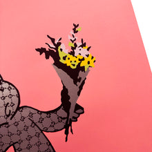 Load image into Gallery viewer, GUCCIGHOST 'Banksy is a Ghost' (2022) Rare Screen Print (pink) - Signari Gallery 