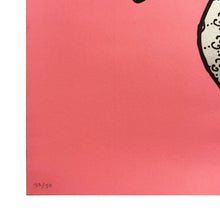 Load image into Gallery viewer, GUCCIGHOST 'Banksy is a Ghost' (2022) Rare Screen Print (pink) - Signari Gallery 
