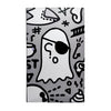 GUCCIGHOST x SuperPlastic 'SuperGhost SuperKranky' (2023) HAND-SIGNED Designer Art Figure (b/w) - Signari Gallery 
