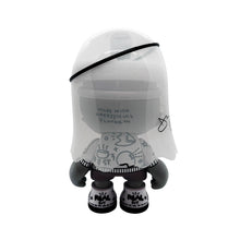 Load image into Gallery viewer, GUCCIGHOST x SuperPlastic 'SuperGhost SuperKranky' (2023) HAND-SIGNED Designer Art Figure (b/w) - Signari Gallery 