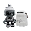 GUCCIGHOST x SuperPlastic 'SuperGhost SuperKranky' (2023) HAND-SIGNED Designer Art Figure (b/w) - Signari Gallery 