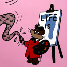 Load image into Gallery viewer, GUCCIGHOST 'Life is Easel' (2022) Rare Screen Print - Signari Gallery 