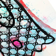Load image into Gallery viewer, GUCCIGHOST 'Moon Mist' (2020) RARE Hand-Embellished (1/1) Screen Print