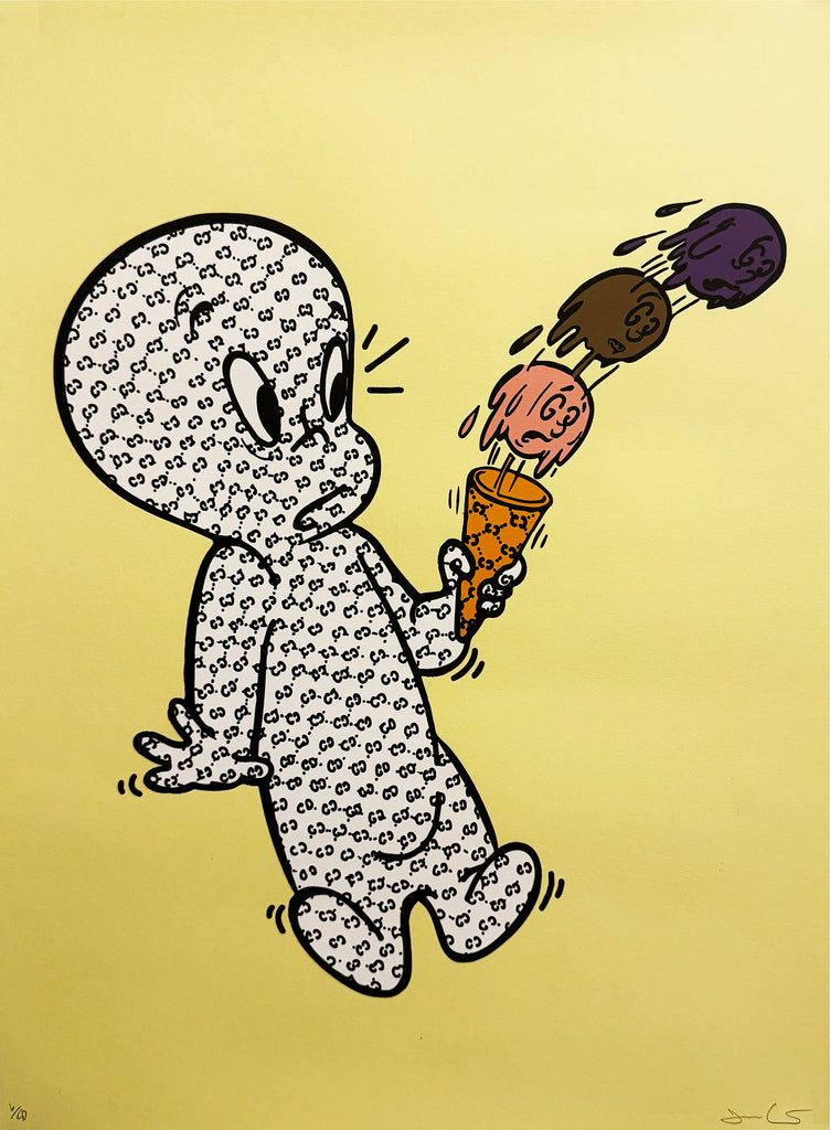 GUCCIGHOST 'Real Ice Cream' (2019) Rare Screen Print - Signari Gallery 