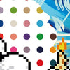 OBEY x INVADER x HIRST 'Triple Trouble' (2025) Offset Lithograph Exhibit Poster (blue)