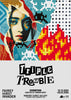 OBEY x INVADER x HIRST 'Triple Trouble' (2025) Offset Lithograph Exhibit Poster (grey)