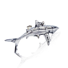 Load image into Gallery viewer, HAJIME SORAYAMA x Zhen &#39;Shark&#39; (2021) Chrome Figural Keychain