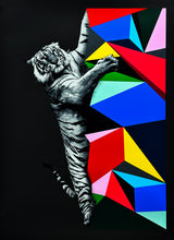 Load image into Gallery viewer, HAMA WOODS &#39;Climb to Safety&#39; (black) 24-Color Screen Print (#81) - Signari Gallery 