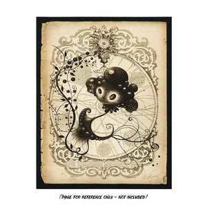 HANDIEDAN 'Happy Holidays' (2019) Hand-Drawn + Signed Cut-Out Sketch - Signari Gallery 