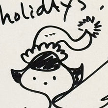 Load image into Gallery viewer, HANDIEDAN &#39;Happy Holidays&#39; (2019) Hand-Drawn + Signed Cut-Out Sketch - Signari Gallery 