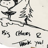HANDIEDAN 'Happy Holidays' (2019) Hand-Drawn + Signed Cut-Out Sketch - Signari Gallery 