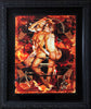 HANDIEDAN 'Rode Vlinder in Vuur' (2020) Custom Framed Hand-Signed Giclee Print