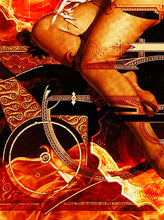 Load image into Gallery viewer, HANDIEDAN 'Rode Vlinder in Vuur' (2020) Custom Framed Hand-Signed Giclee Print