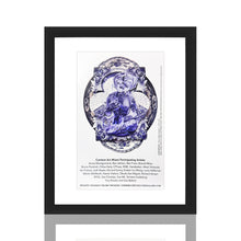 Load image into Gallery viewer, HANDIEDAN 'Torus in Blue Ceramics' (2023) Original Framed Show Card