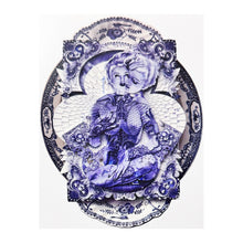 Load image into Gallery viewer, HANDIEDAN 'Torus in Blue Ceramics' (2023) Original Framed Show Card