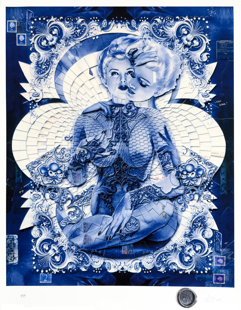 HANDIEDAN 'Torus in Blue' (w/Augmented Reality) (2020) Rare Giclee Print