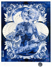 Load image into Gallery viewer, HANDIEDAN 'Torus in Blue' (w/Augmented Reality) (2020) Rare Giclee Print