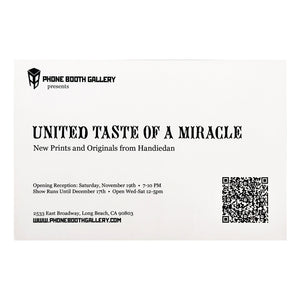 HANDIEDAN 'United Taste of a Miracle' (2011) Original Framed Show Card - Signari Gallery 