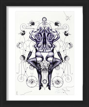 Load image into Gallery viewer, HANDIEDAN &#39;Vesica Piscis&#39; (2015) Hand-Signed (framed) Artist Postcard