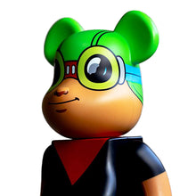 Load image into Gallery viewer, HEBRU BRANTLEY x Be@rbrick &#39;Flyboy&#39; (2020) Designer Vinyl Art Figure (400%) - Signari Gallery 