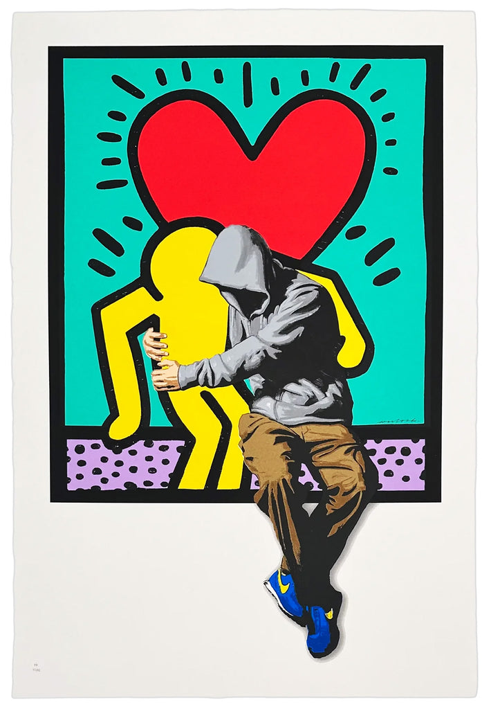 HIJACK 'BFF' (2024) Keith Haring-Tribute Screen Print - Signari Gallery 