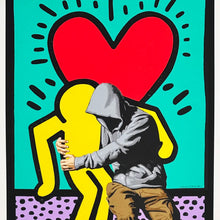 Load image into Gallery viewer, HIJACK 'BFF' (2024) Keith Haring-Tribute Screen Print - Signari Gallery 