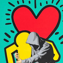 Load image into Gallery viewer, HIJACK 'BFF' (2024) Keith Haring-Tribute Screen Print - Signari Gallery 
