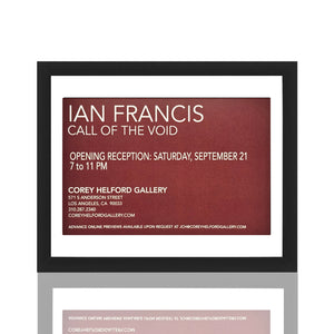 IAN FRANCIS 'Bird Toys/Predator' (2019) Framed Original Show Card - Signari Gallery 