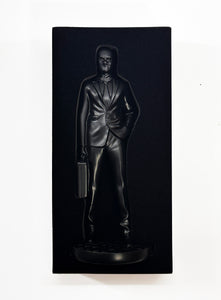 IMBUE 'Death + Taxes: Faceless Corp.' (briefcase) Art Figure - Signari Gallery 