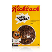 Load image into Gallery viewer, IMBUE &#39;Death + Taxes: You Can&#39;t Eat Money&#39; (2021) Kickback Coco Stocks Cereal Box + Display - Signari Gallery 