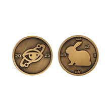 Load image into Gallery viewer, IMBUE &#39;Rabbit Puzzle&#39; (2025) Limited Edition Brass Coin w/Display - Signari Gallery 